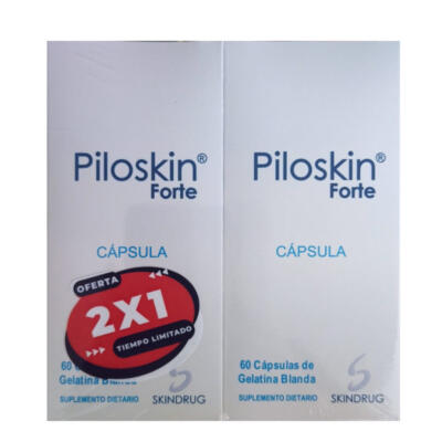 Piloskin Forte 2x1 Frasco x 60 Cápsulas